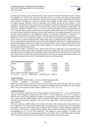 Monetary policy and economic growth of nigeria | PDF