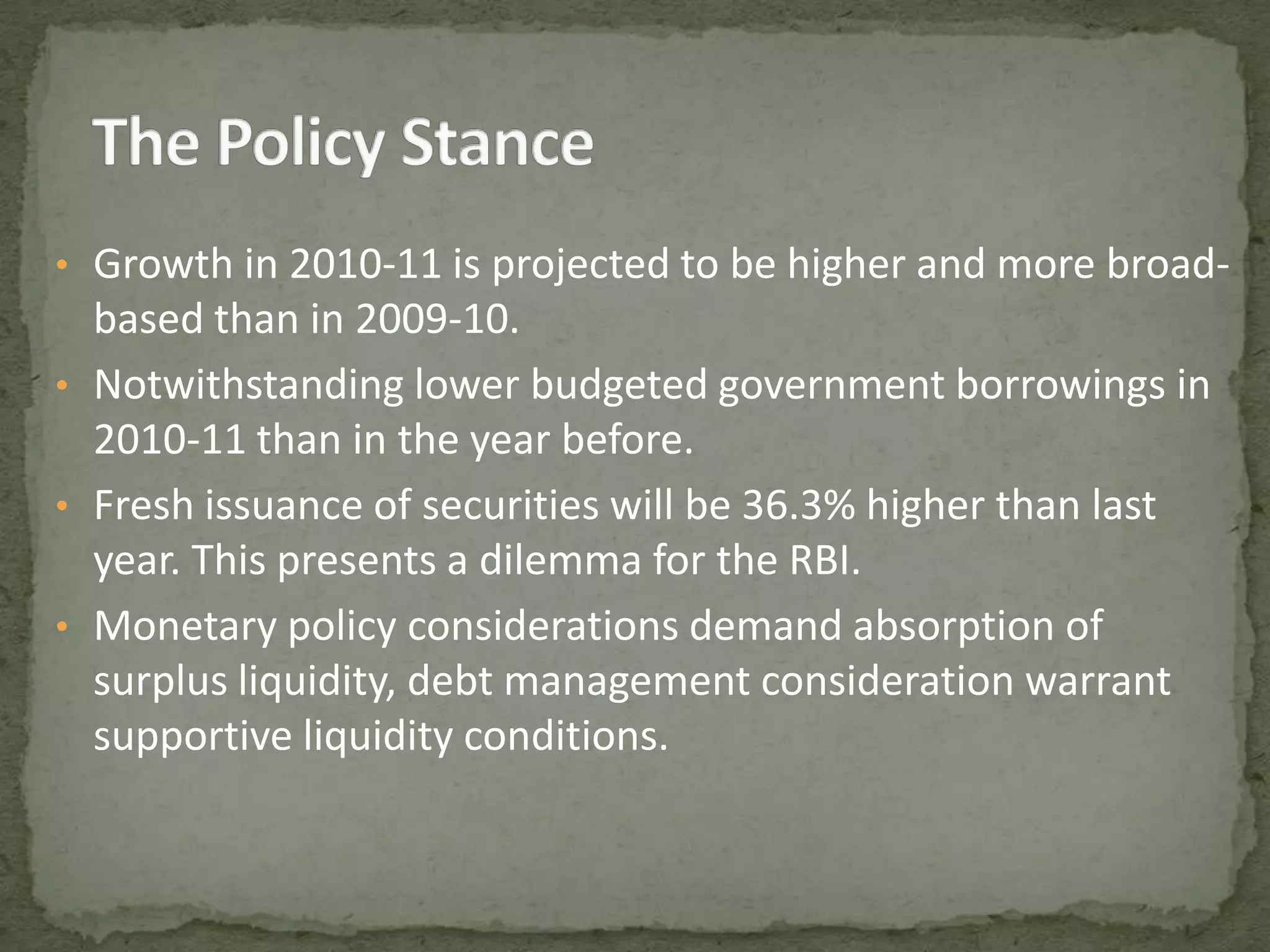 The improved performance of the industrial sector is reflected in profitability of the corporate sector.