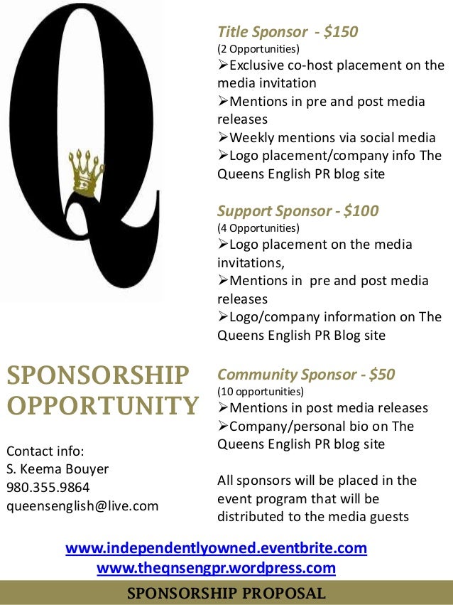Seeking Sponsors for Charlotte Networking Event