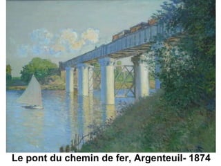 Le pont du chemin de fer, Argenteuil- 1874 