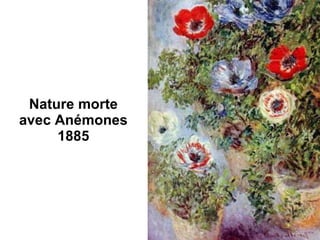 Nature morte avec Anémones 1885 
