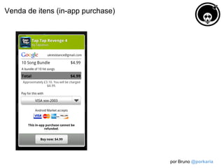 Venda de itens (in-app purchase)




                                   por Bruno @porkaria
 
