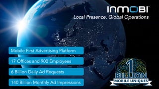 Local Presence, Global Operations
6 Billion Daily Ad Requests
140 Billion Monthly Ad Impressions
Mobile First Advertising ...