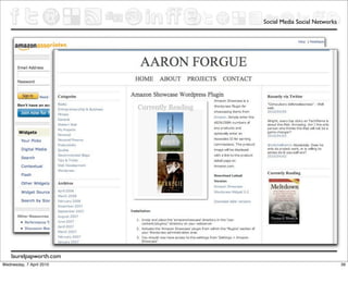 Social Media Social Networks




    laurelpapworth.com
Wednesday, 7 April 2010                                  39
 