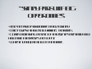 “skinny parts with big opportunities” Find the part of your funnel that gets skinny Take a guess at how “low hanging” the fruit is Goal is maximizing the ratio of time/$ investment and how how much it improves the output When in doubt, aim low on the funnel 
