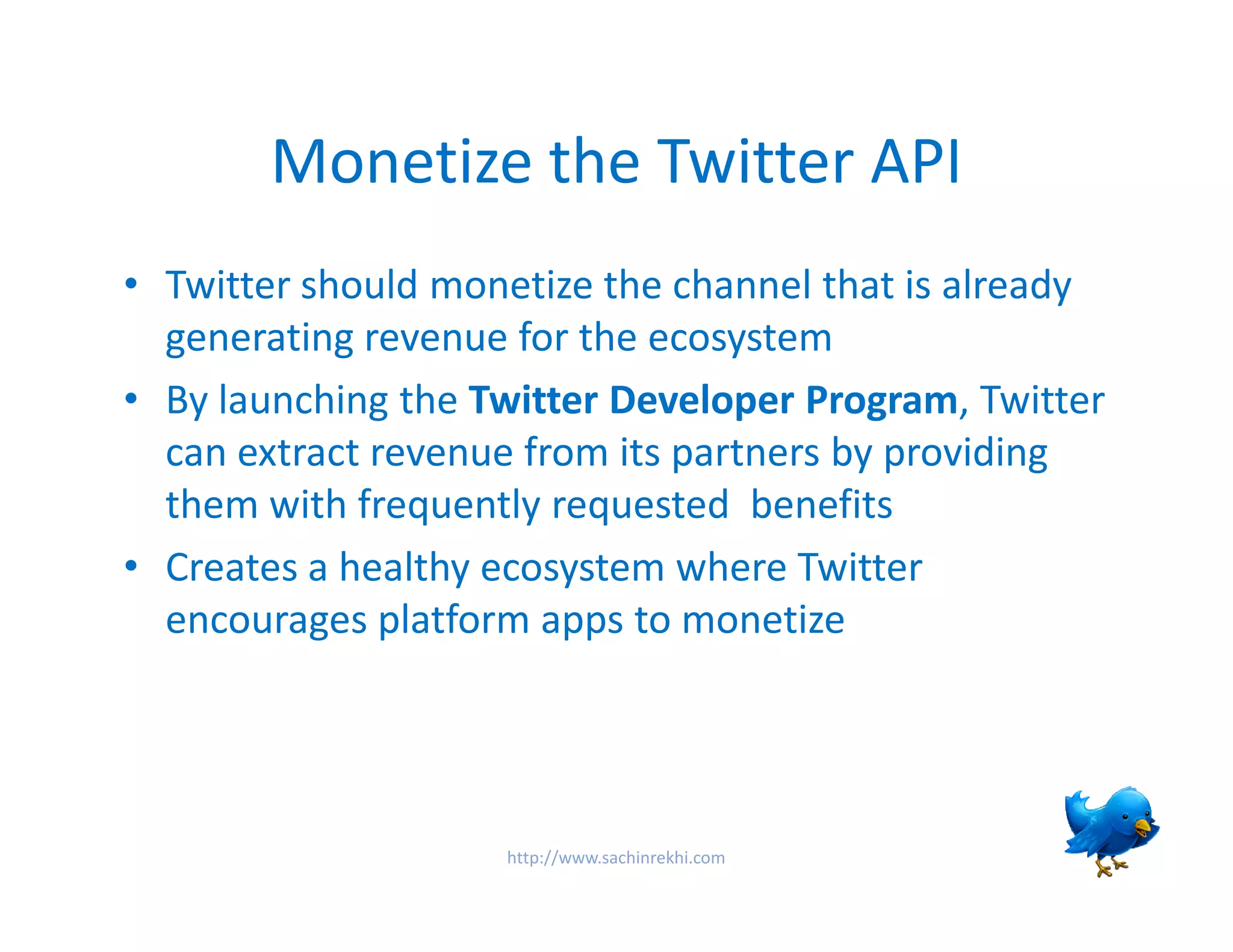 Monetize The Twitter API