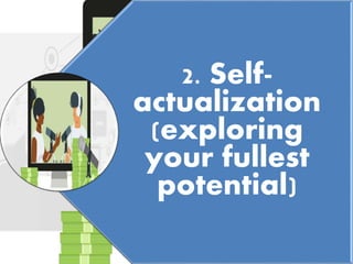 2. Self-
actualization
(exploring
your fullest
potential)
 