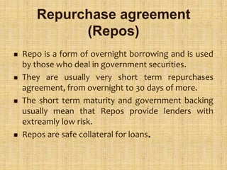 Repo Short Money market | PPT