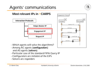Agents’ communications
    Most relevant IPs in +CARPS                                    Engagement-Protocol



         ...