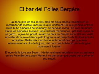 El bar del Folies Bergère 