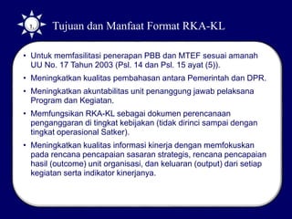 Format Rkakl Sistem penganggaran | PPTX