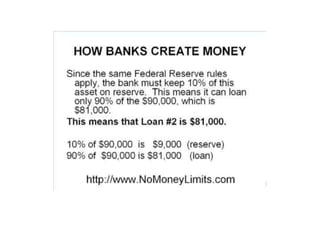 What’s wrong
with money?
 