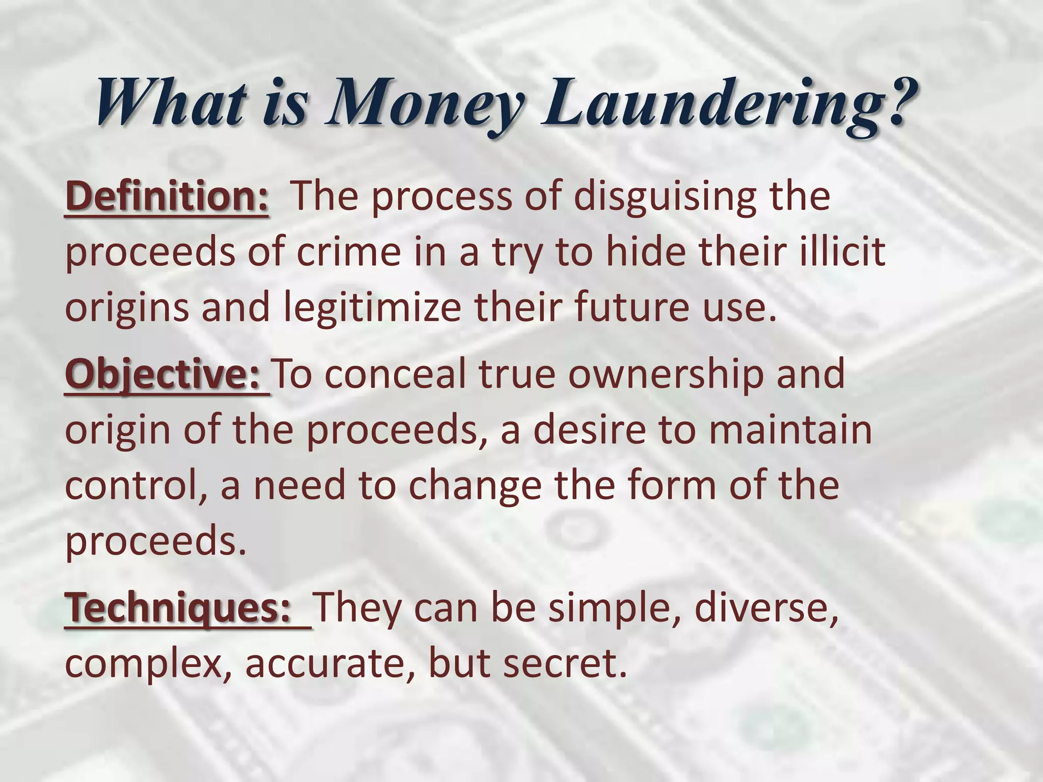 Money laundering by Imad Feneir | PPTX
