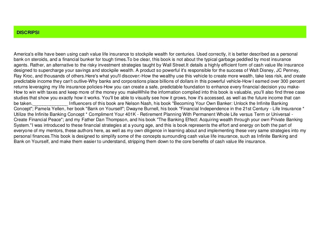 [Pdf/ePub] Money. Wealth. Life Insurance. How the Wealthy