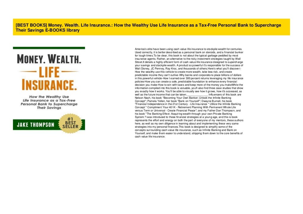[BEST BOOKS] Money. Wealth. Life Insurance. How the