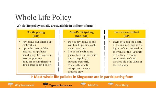 Types of Insurance Policies Owned by Singaporeans