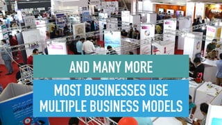 MOST BUSINESSES USE
MULTIPLE BUSINESS MODELS
AND MANY MORE
 