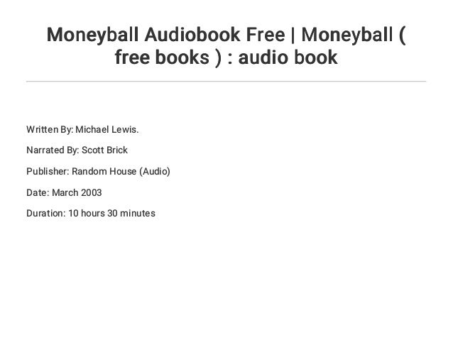 moneyball book sparknotes