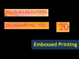 Embossed Printing  