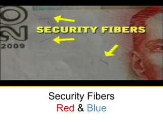 Security Fibers Red & Blue  