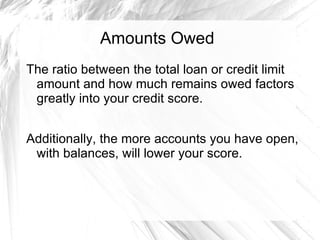 Credit limit or loan amount 
