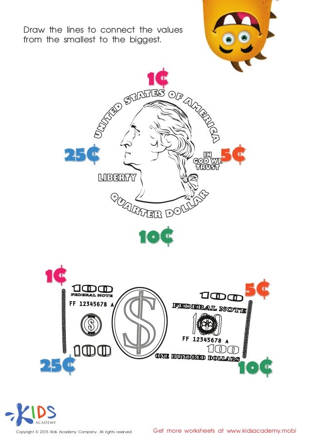 FREE Money games for kids at Preschool and Kindergarten