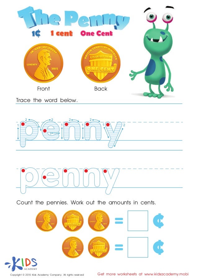 FREE Money games for kids at Preschool and Kindergarten