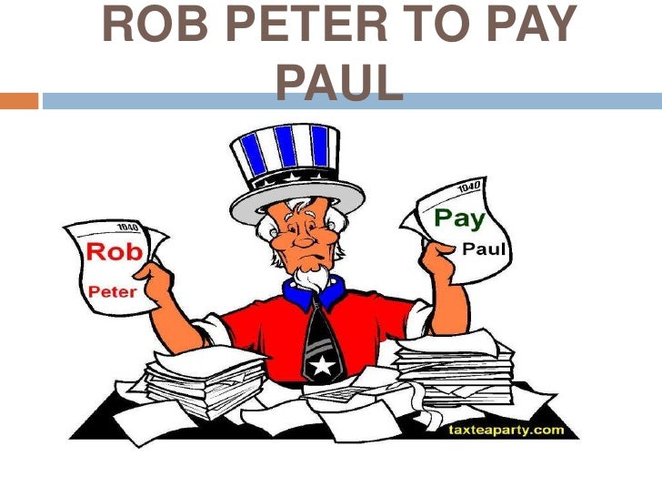 Rob peter to pay paul image