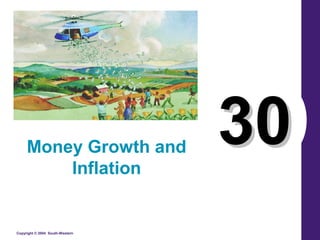 Copyright © 2004 South-Western
3030Money Growth and
Inflation
 