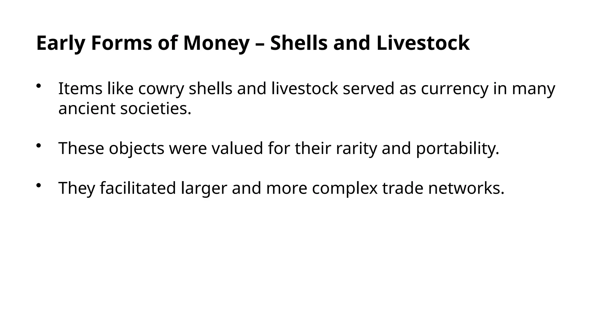 Money In Old Times during the traditional times of the men | PPTX