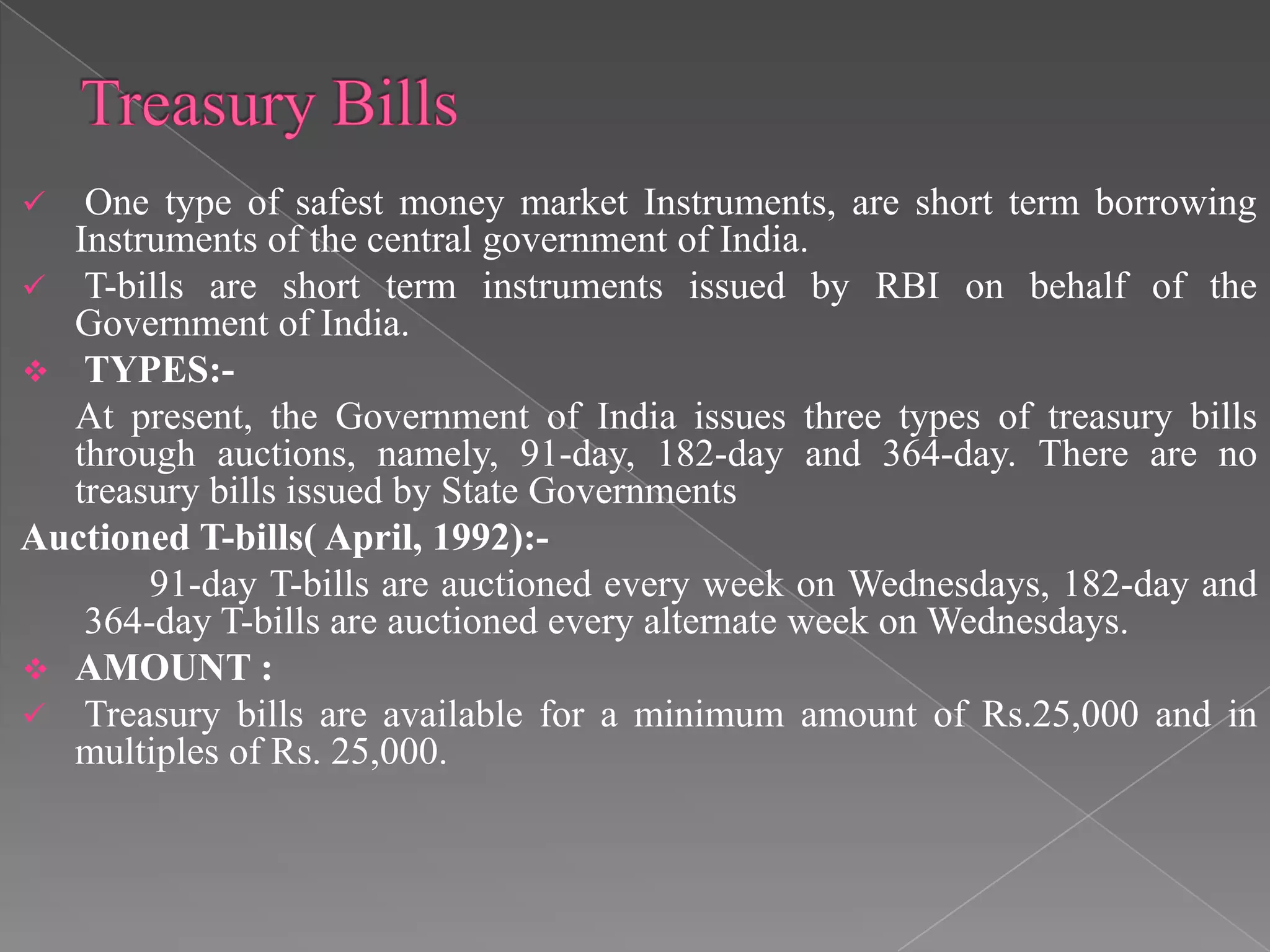 Money market instrument | PPTX