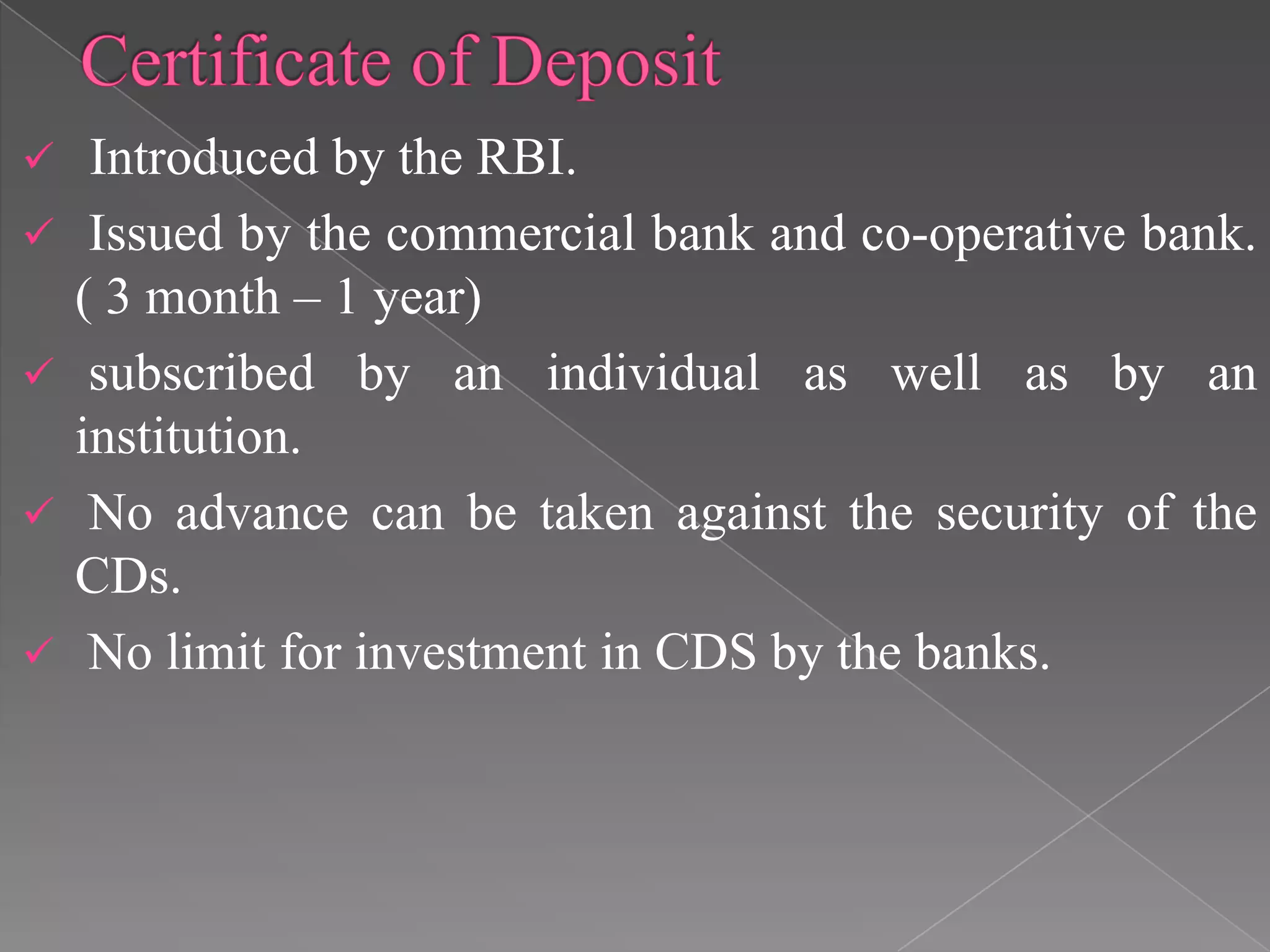 Money market instrument | PPTX