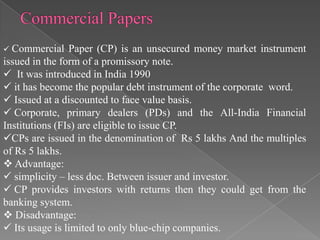 Money market instrument | PPTX