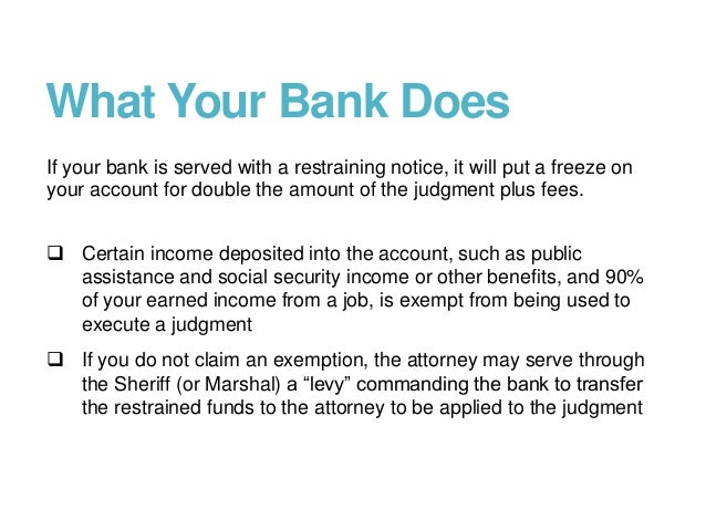Money Judgments