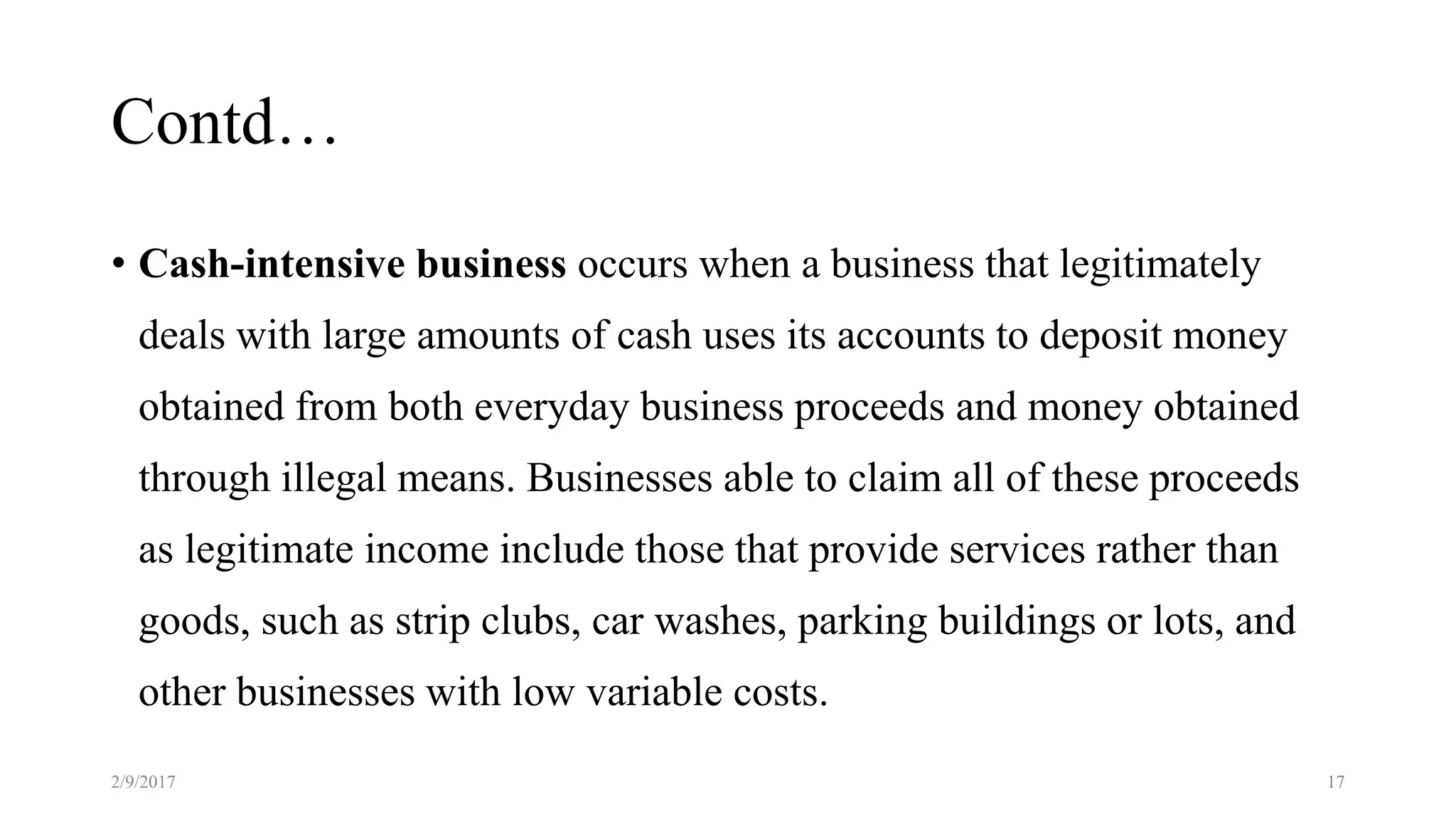 Money laundering | PPTX