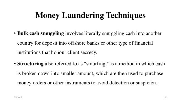 Money Laundering