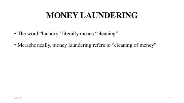 Money Laundering