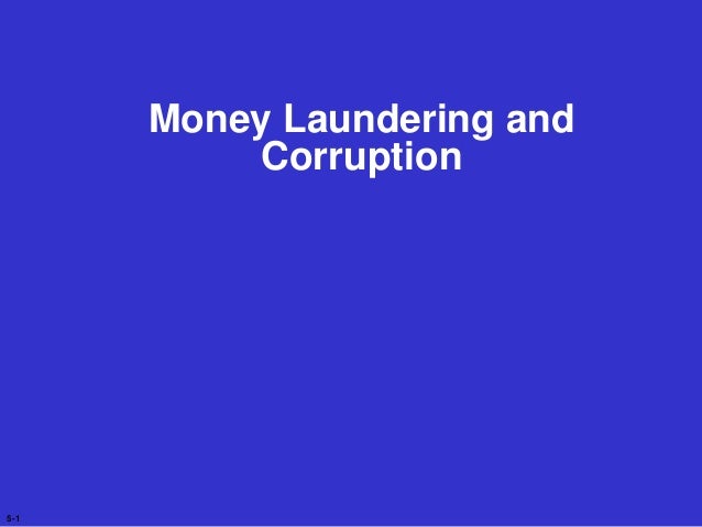 Money Laundering And Corruption