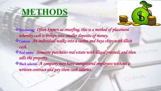 Money laundering ppt | PPTX