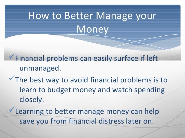 how to handle your money