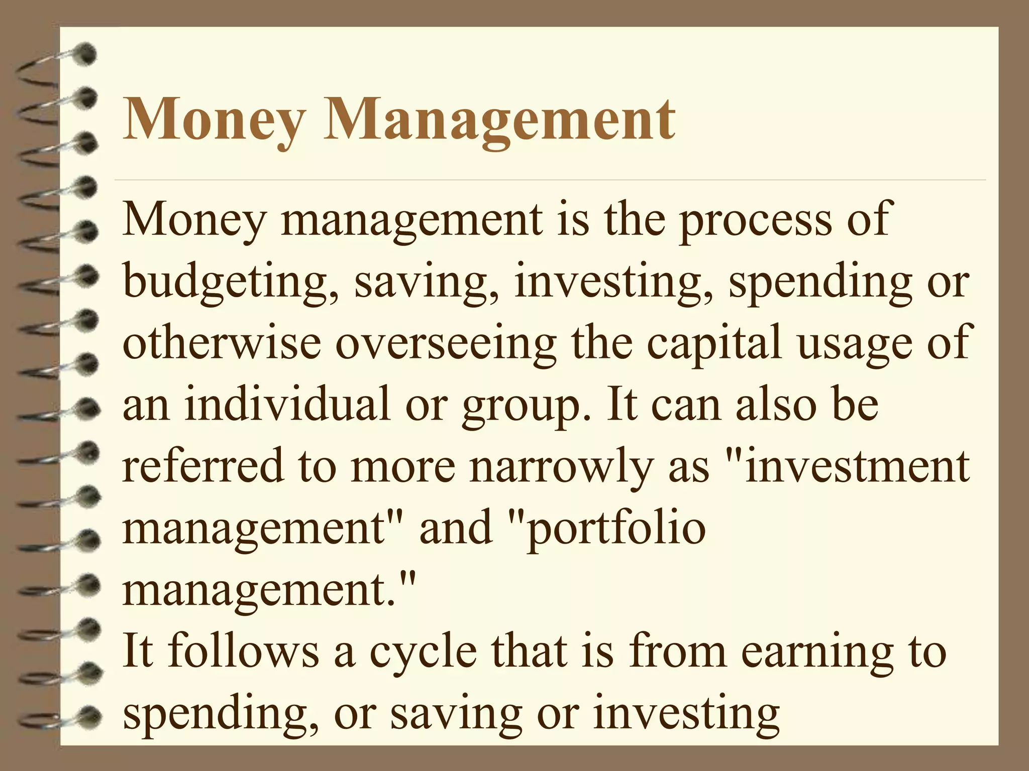 money management cycle.ppt
