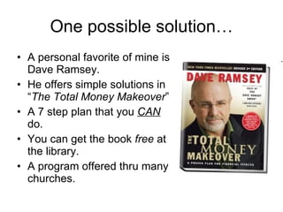 Money management principles | PPT