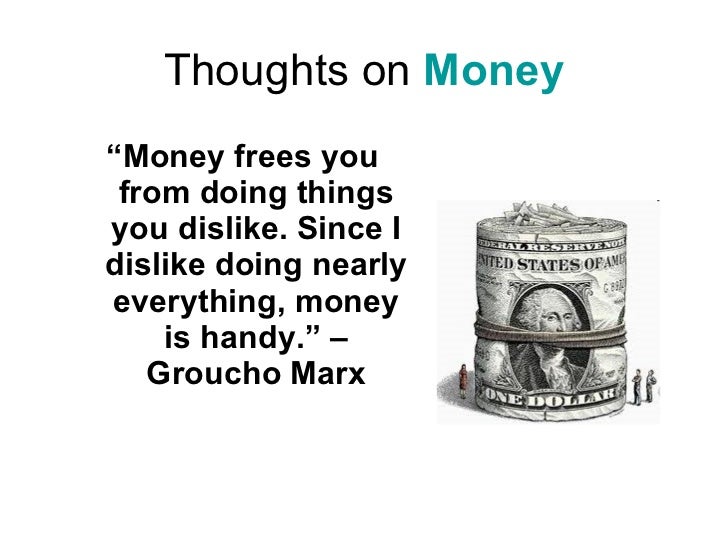 Money management principles