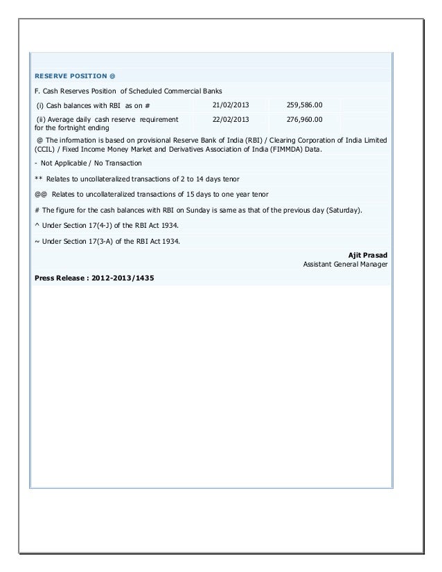 Rbi refinance under forex swap