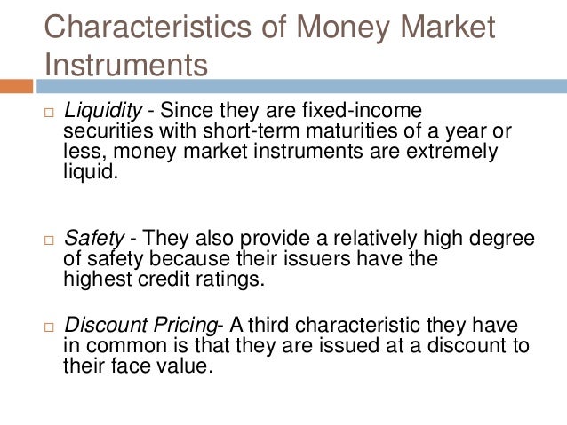characteristics of money