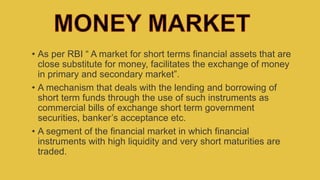 MONEY MARKET | PPTX