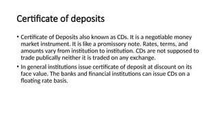 Economics Money Market.pptx Types of markets in economy | PPTX