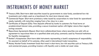 Comprehensive Overview of Money Market Instruments, Functions, and ...