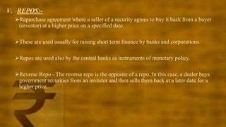 Repo Short Money market instruments | PPTX