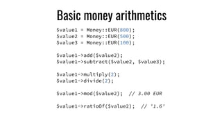 How to count money using PHP and not lose money | PDF